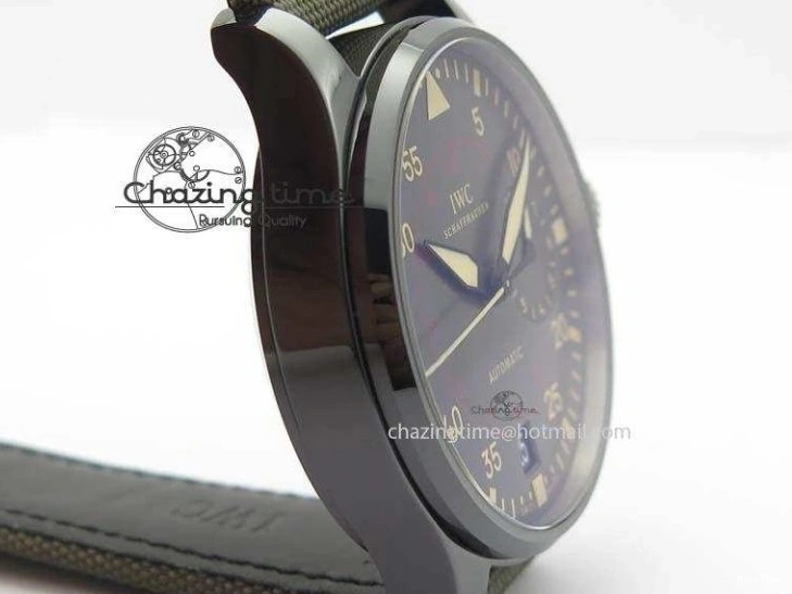 MIROTIME 0331 Chic Big Pilot Real PR IW501902 Real Ceramic ZF 1:1 Best Edition On Nylon Strap A 7275